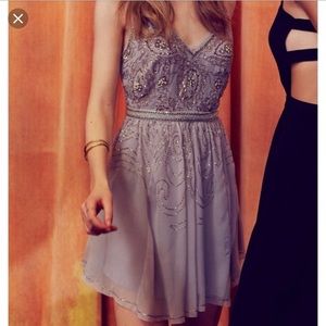Cool Blue Beaded Dress